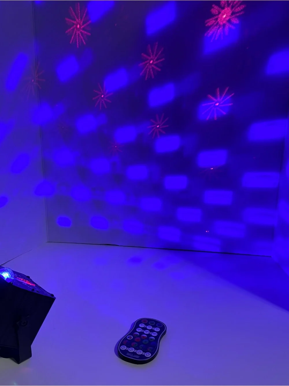 PartyLite Black LED Disco DJ Projector Party Light with Remote